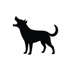 wolf black silhouette