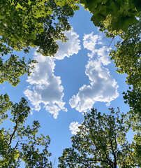 Fototapeta premium tree in the sky