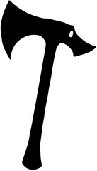 axe isolated on white background