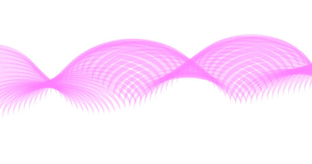 Abstract Pink Wave Design on Black Background