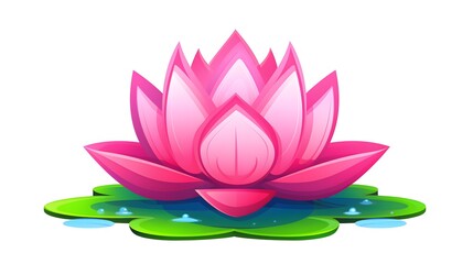 Professional Lotus Symbol Vector Icon Illustration for Your Design Project