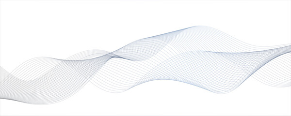 Abstract wavy grey stream element for design on transparent background isolated. Wavy white and grey lines background.Abstract wave element for design. Digital frequency track equalizer.