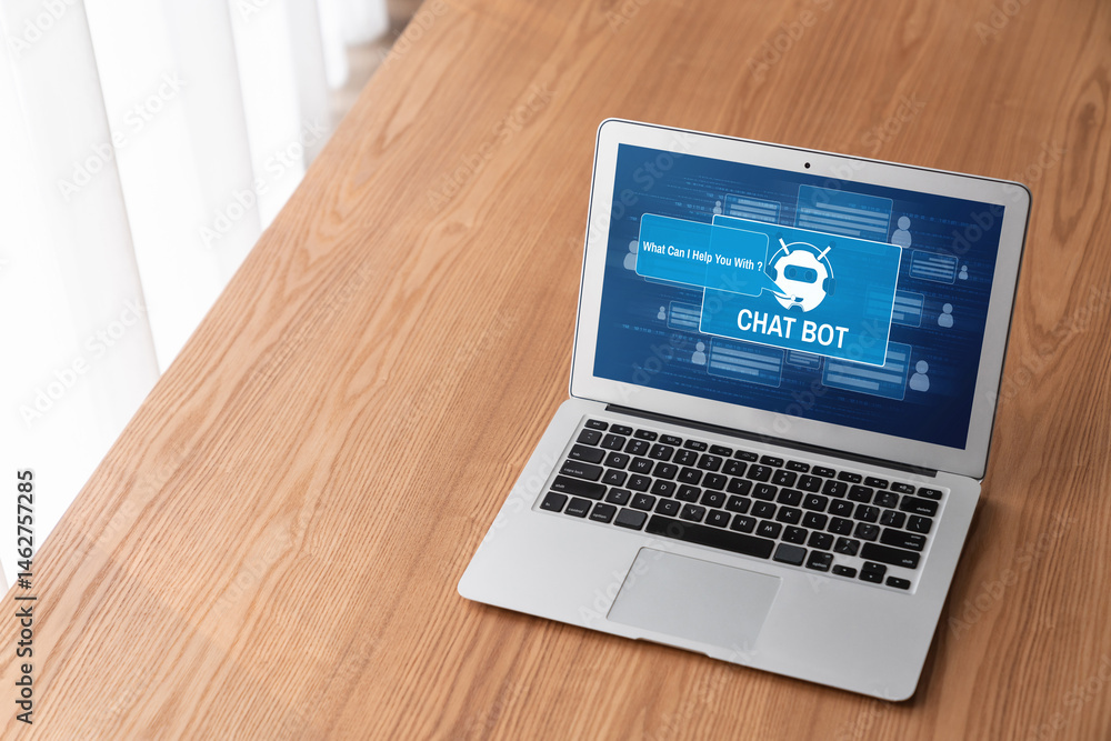 Poster chatbot software application for modish online business that automatically reply to customer questio