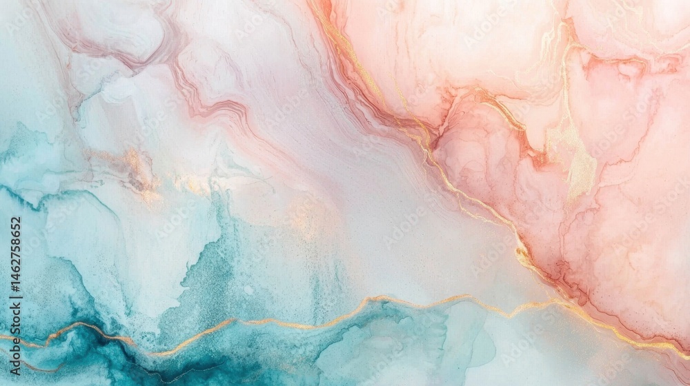 Poster this artwork showcases an intricate blend of colors with soft swirls and layers. the delicate textur