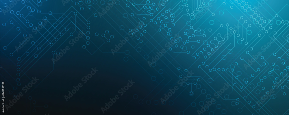 Poster abstract circuit technology concept background