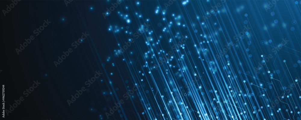 Poster abstract circuit technology concept background