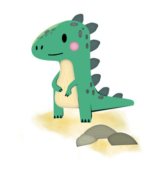 Dinozaur &ndash; ilustracja wektorowa