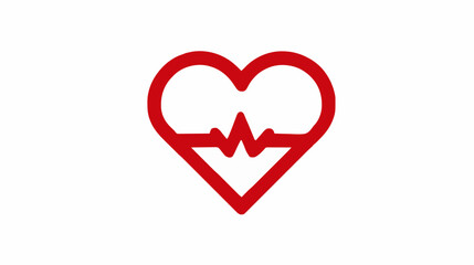 red heart with stethoscope