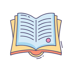 Open book education knowledge learning study reading literature pages textbook notebook