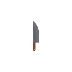 Chefs knife icon logo flat vector design