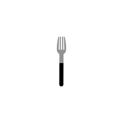 Fork icon logo flat vector design