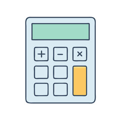 Calculator math finance accounting business calculation device mathematics add subtract multiply