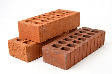 Bricks isolated on white background