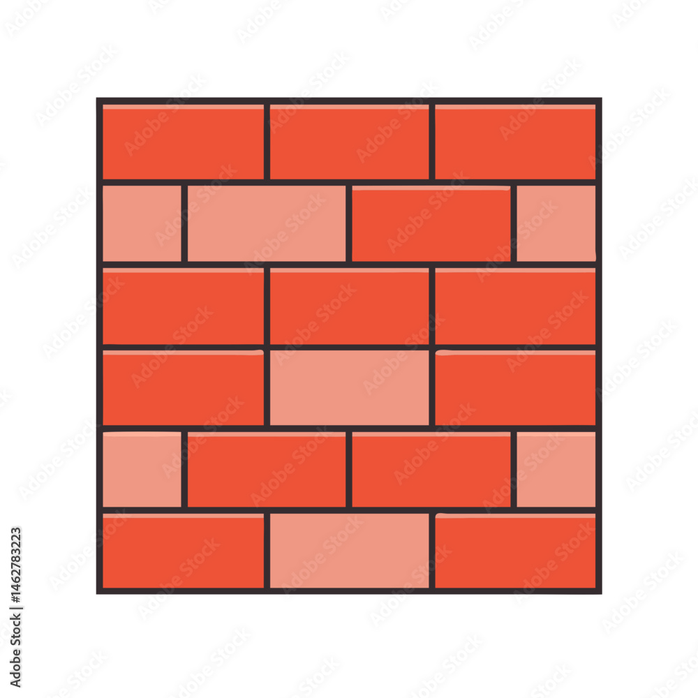 Poster brick wall background texture pattern construction architecture material design red brickwork surfac
