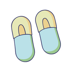 Find adorable baby slippers vector illustration for baby fashion and baby apparel designs online