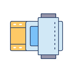 Explore the detailed vector graphic of printer, office equipment, printing technology, and document output device