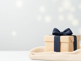 Gift Box on a Soft Blanket
