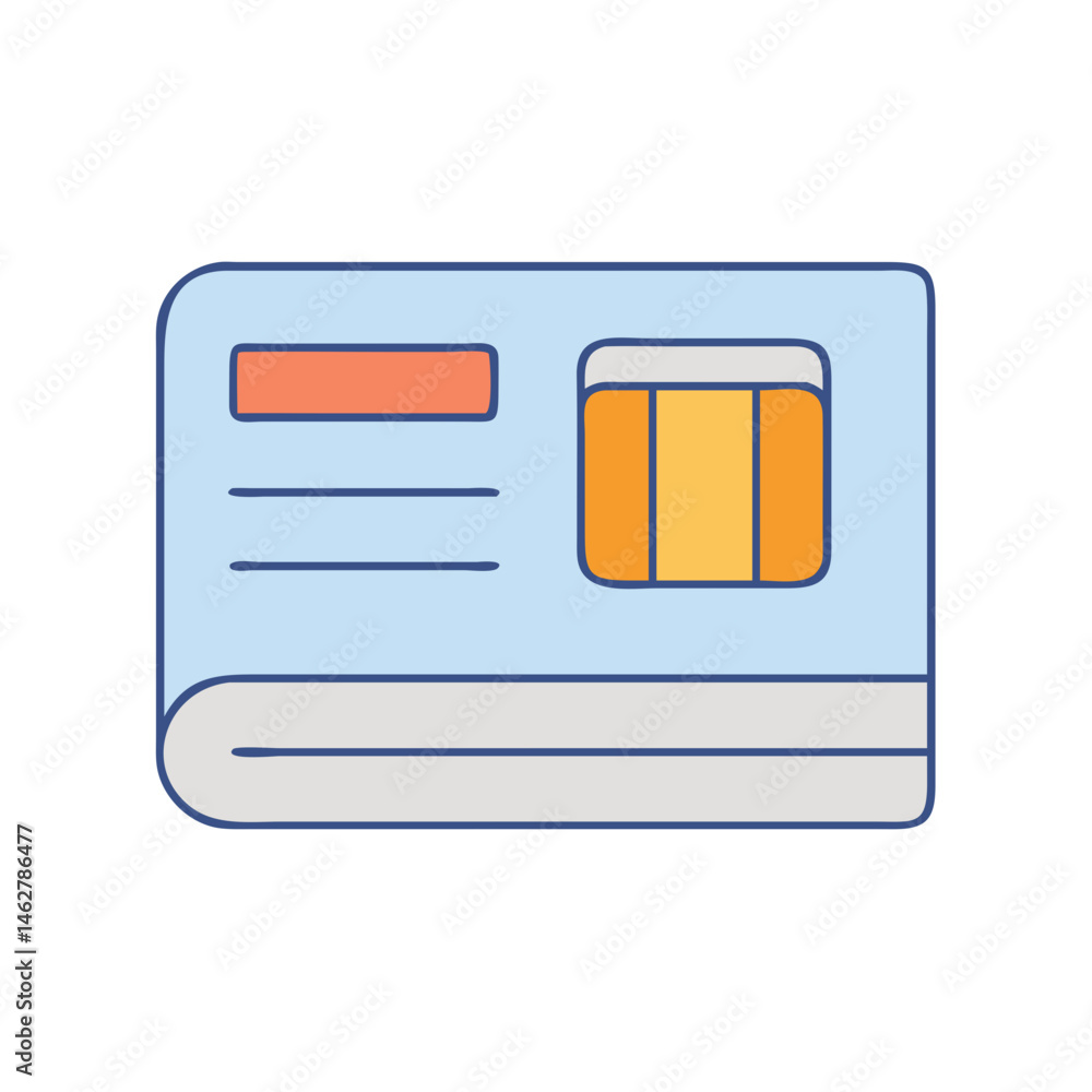 Poster illustration of a book with window and text for reading and study material resource design