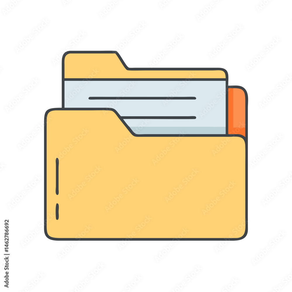 Poster folder file document data information directory office business archive storage organization system