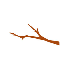 Dry tree branches vector illustration 