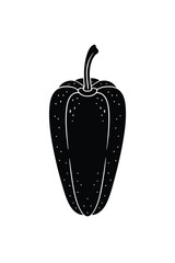 bell pepper isolated on white