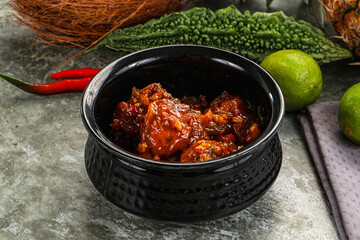 Asian cuisine - Chicken Manchurian with gravy