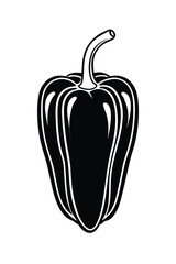 vector illustration of a bell pepper