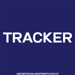 Modern sleek display font vector