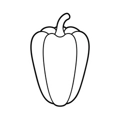 vector illustration of a sweet pepper