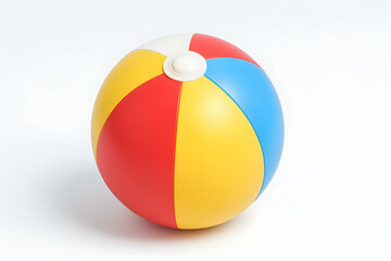 Colorful beach ball for summer fun and games.