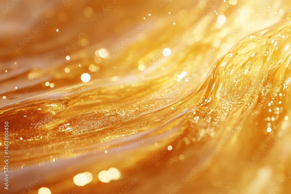 Aufkleber Warm and colorful light particles create a shimmering effect against a soft background during a festive celebration at twilight