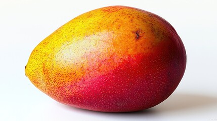 Fototapeta premium Ripe Mango Fruit on White Background - Fresh and Healthy Tropical Treat