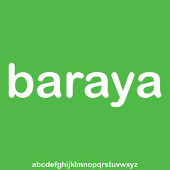 Modern bold rounded display font vector