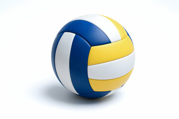Fototapeta premium Colorful volleyball on a white background.
