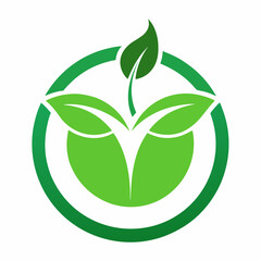 Organic icon on white background 