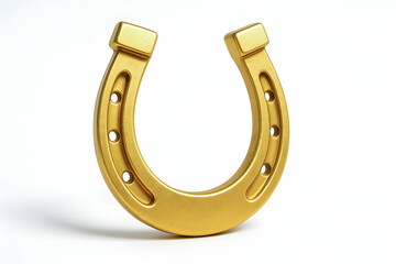Golden horseshoe symbolizing luck and prosperity.