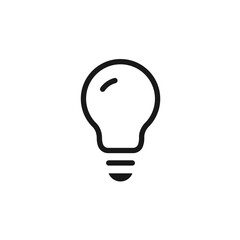 light bulb icon. light bulb Symbol sign for mobile concept and web design. Vector icon, Logo illustration, Vector graphics