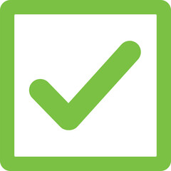 Green check mark icon, approval and confirmation, checkmark