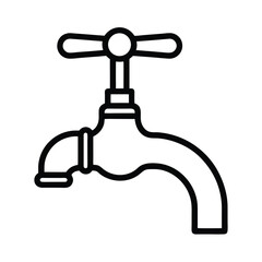 water tap faucet with water drop