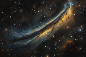 Obraz premium A striking view of swirling celestial gas and cosmic stars