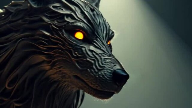 Wolf fang , ai generative