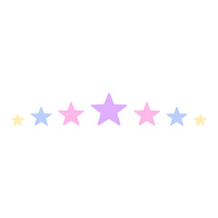 Colorful stars border vector illustration 