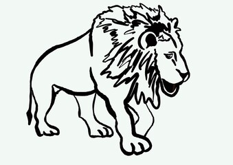 фт illustration of a lion