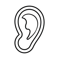  ear foot print icon