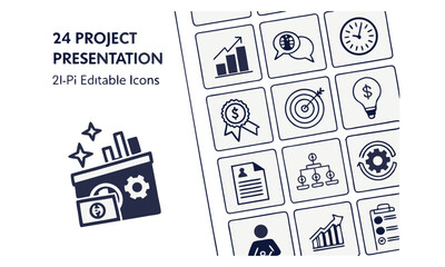 Naklejka premium 3d isometric business icon, vector infographic elements, data visualization, presentation slide template, professional corporate dashboard 