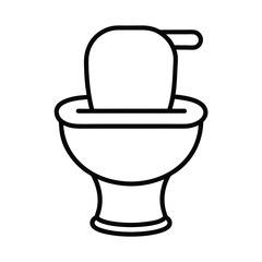 toilet bowl isolated