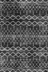 ethnic black and white grunge rug pattern