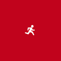 Exercise icon logo flat vector design