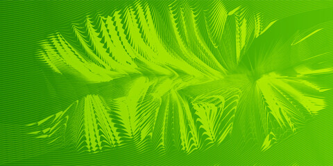 Obraz premium Abstract vector background with green wavy lines. green wave background. green lines vector illustration. Curved wave. Abstract wave element for design.