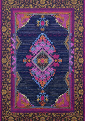 AI Carpet Pattern Design Ethnic Rug Vintage